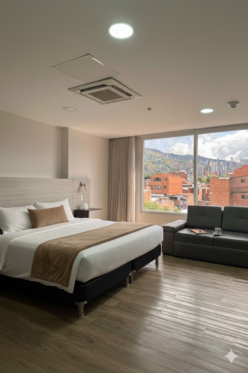 Habitación hotel arame una cama doble