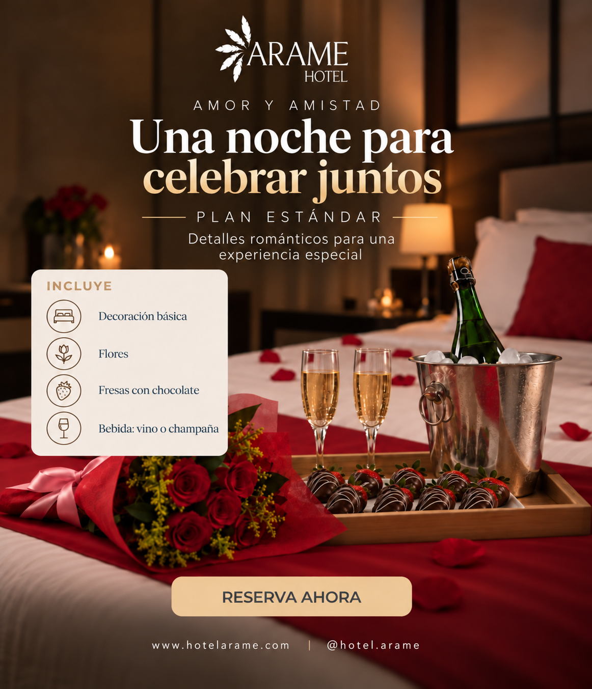 Plan amor y amistad hotel Arame